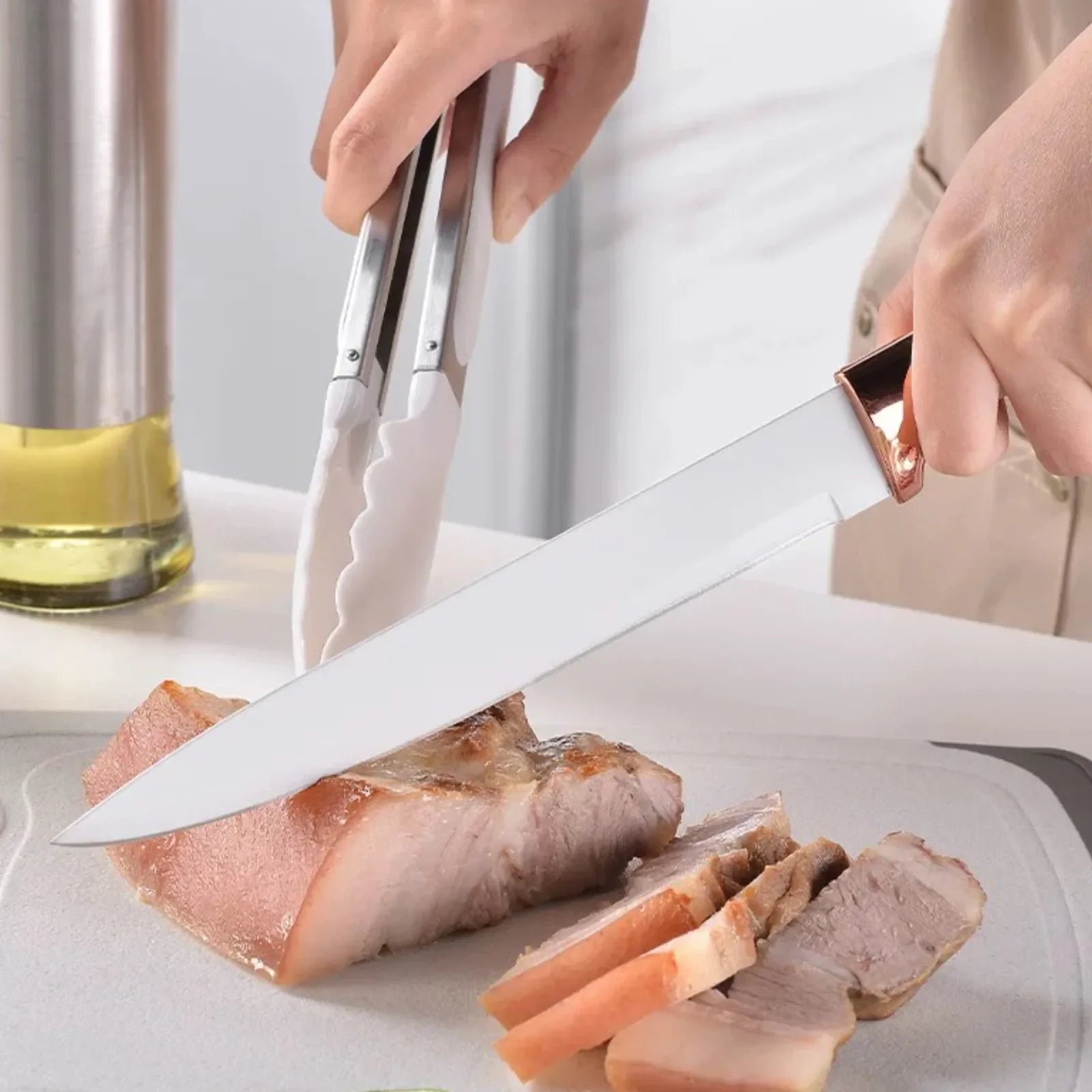19 sets of kitchen knives with a knife holder, professional high carbon steel stainless steel cooking knife set,holiday gifts