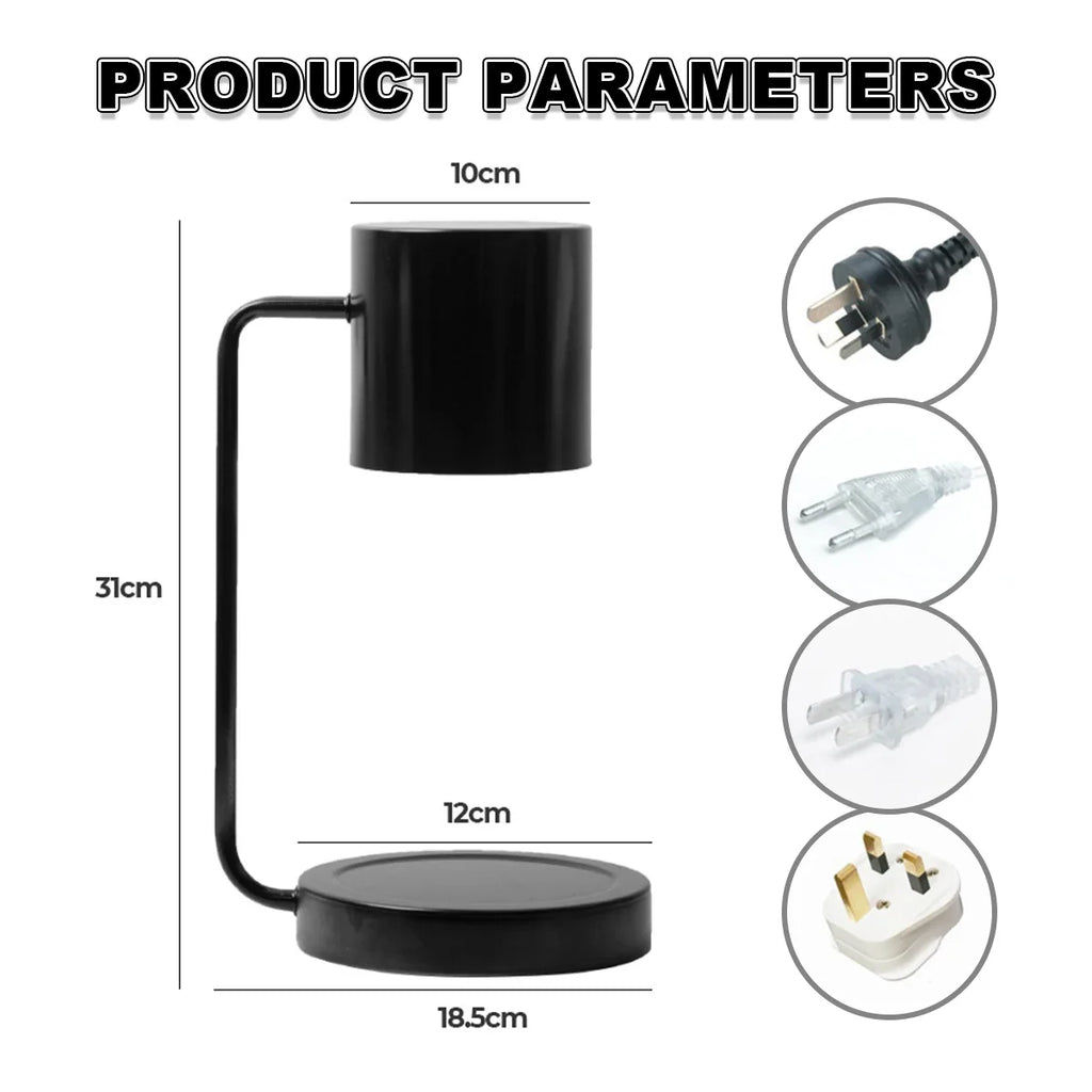 🕯 Candle Warmer Lamp – Touch Control Timer & Dimmer Wax Melt Lamp