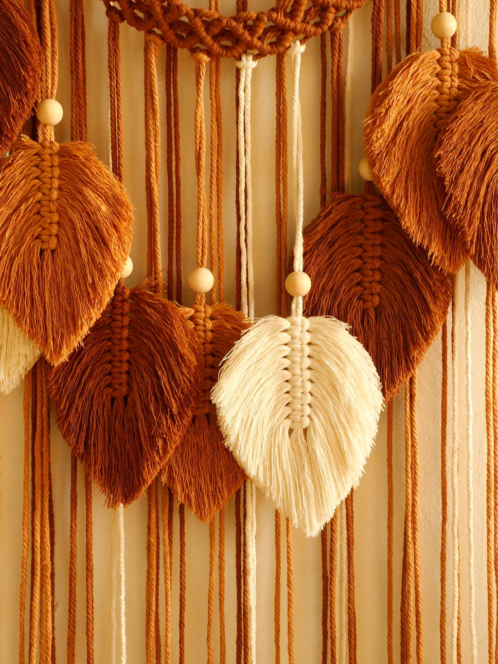 Leaves Hand-Woven Macrame Tapestries