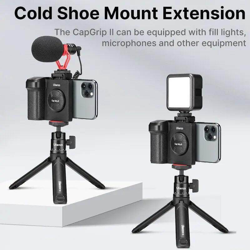 Bluetooth Handheld Selfie Stick Grip Phone Shutter