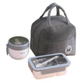 3-Piece Leakproof Lunch Containers Set | Insulated Thermal Bag Included | Spacious BPA-Free Meal Prep for School & Work