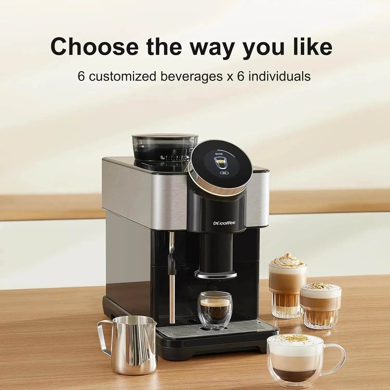 Fully Automatic Espresso Machine Bean-to-Cup Coffee Maker