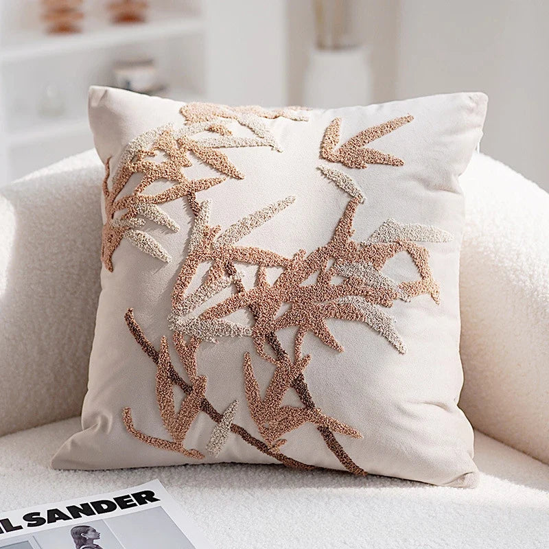 Vintage Nordic Throw Pillow Cover – Block Shapes