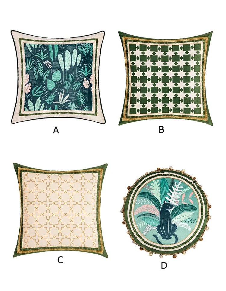 Velvet Patterned Pillow Cover – Soft Decorative Cushion Cover