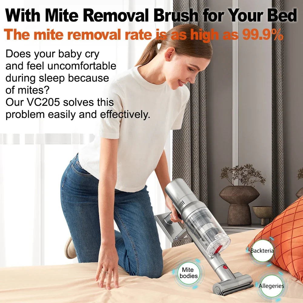 🌀 Smart Cordless Stick Vacuum Cleaner – 27,000Pa with LCD