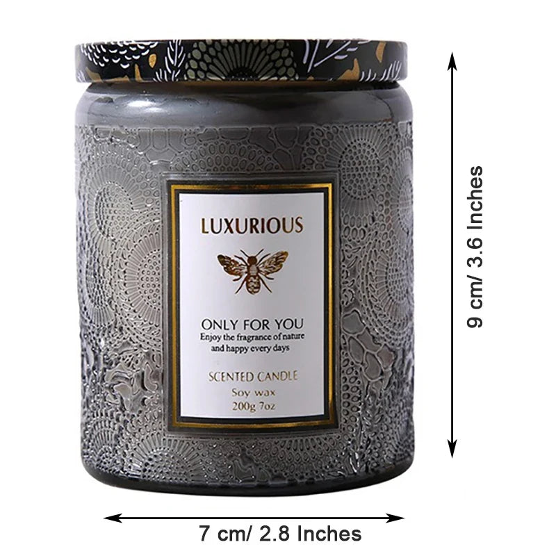 Soy Wax Scented Candle in Glass Jar