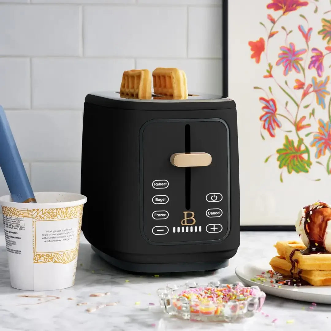Touchscreen 2-Slice Toaster – Black Sesame