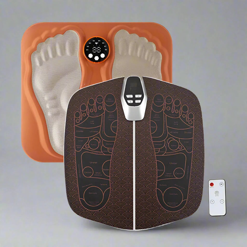 🦶 3D Foot Massage Mat – USB Rechargeable Electric Leg Massager