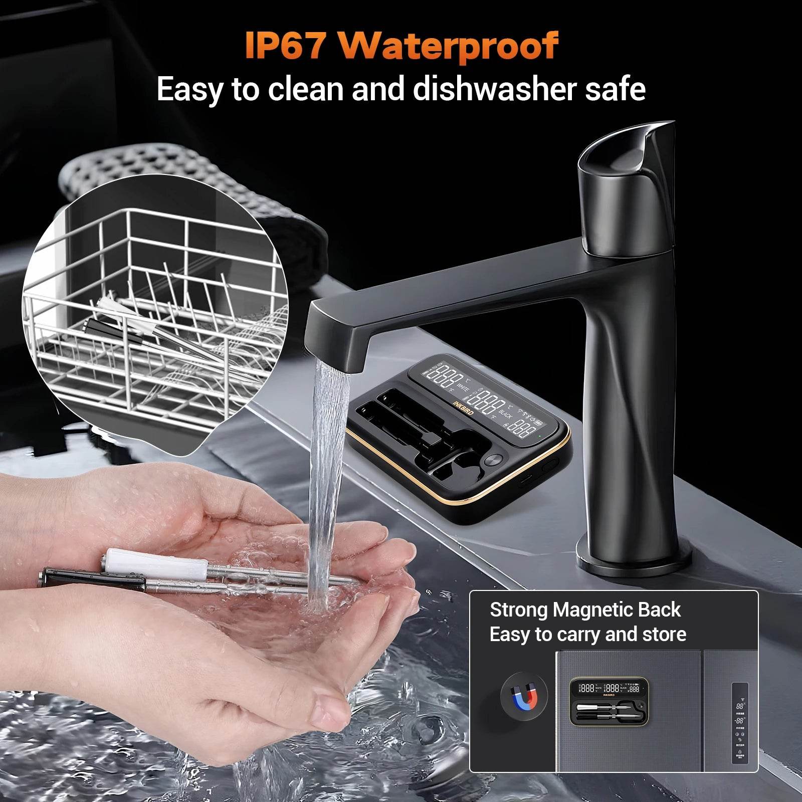 Smart Wireless Meat Thermometer with Dual-Probe Bluetooth