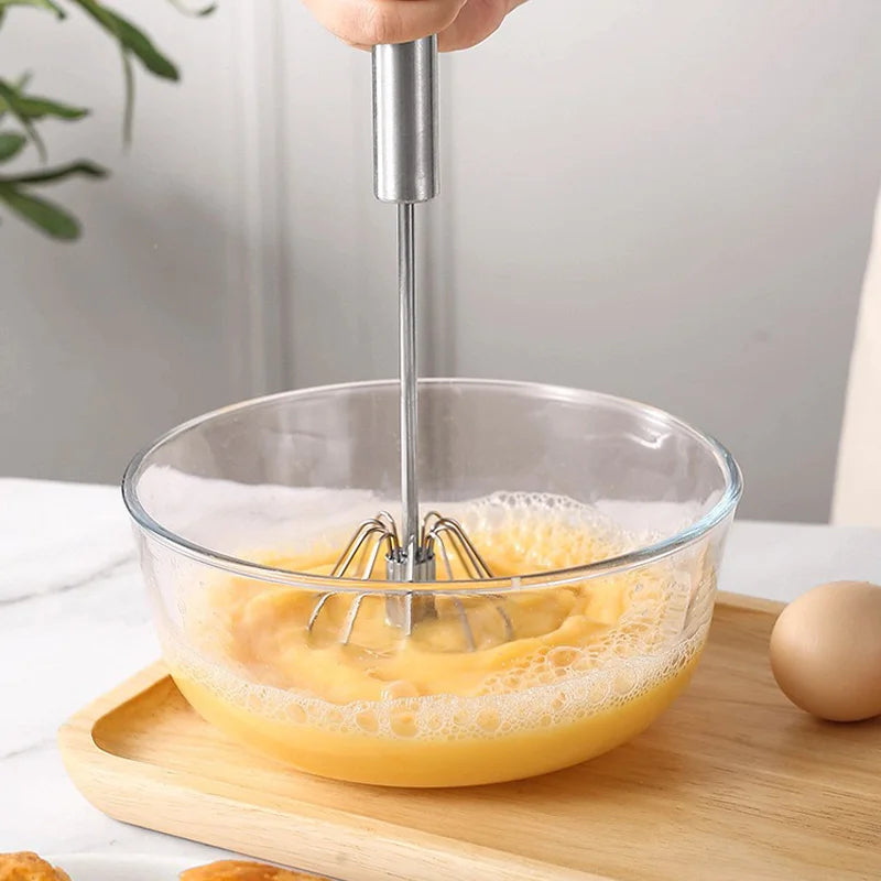Semi-Automatic Stainless Steel Egg Beater