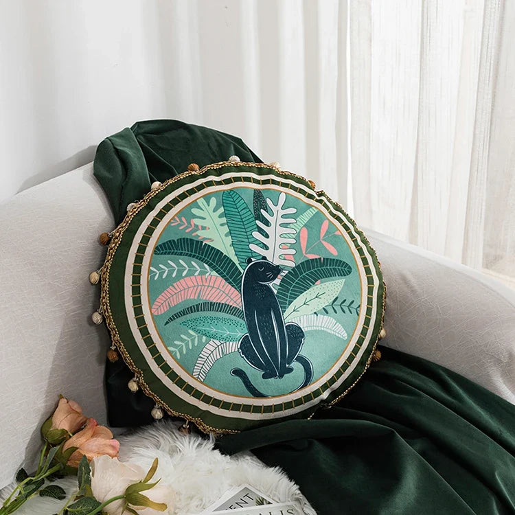 Velvet Patterned Pillow Cover – Soft Decorative Cushion Cover