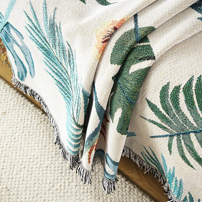 Boho Tassel Throw Blanket