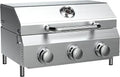 Portable 3-Burner Propane Gas Grill – 30,000 BTU with Durable Grates & Steel Controls