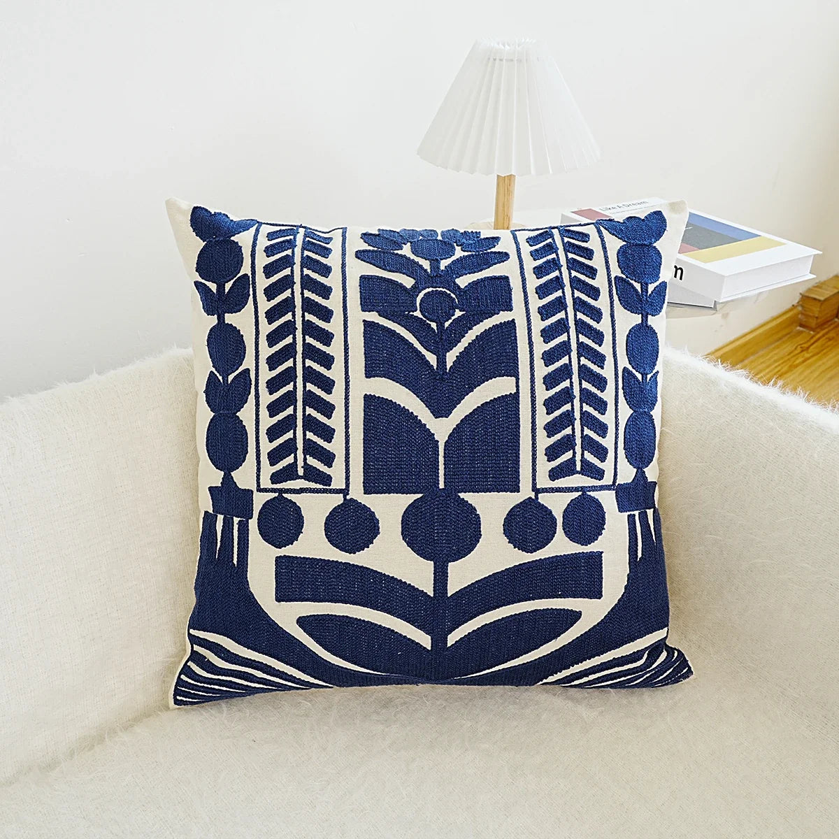 Luxury European-Style Embroidered Cushion Cover
