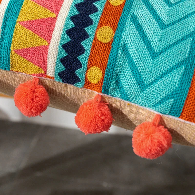 Bohemian Embroidered Throw Pillow Covers