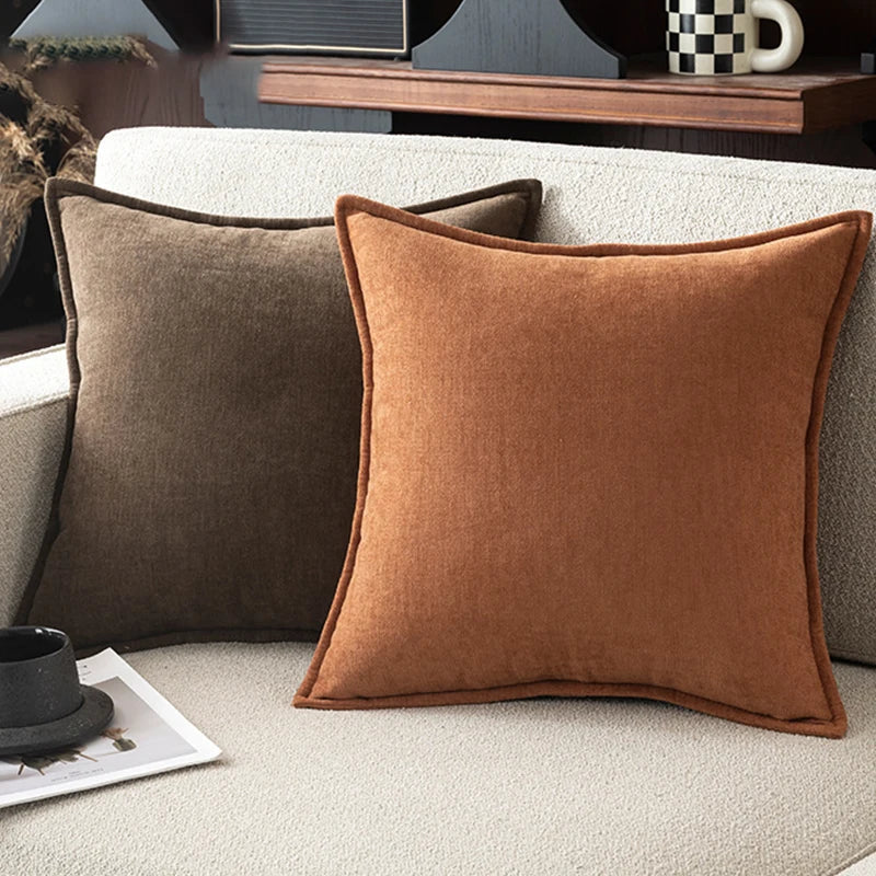 Retro Chenille Throw Pillow Cover