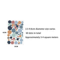 Boho Polka Dot Wall Stickers – Colorful Removable Nursery Decals