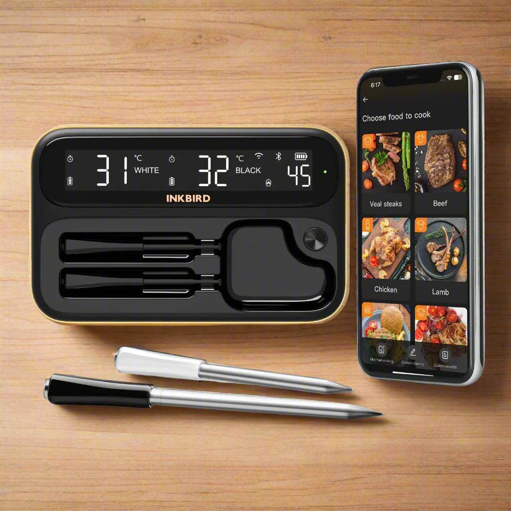 Smart Wireless Meat Thermometer with Dual-Probe Bluetooth