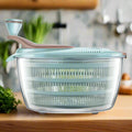 🥗 4.24 Quart Salad Spinner – Rinse, Spin & Serve Greens with Ease