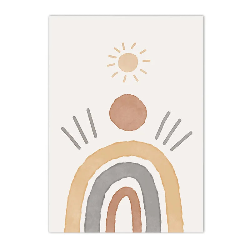 Boho Wall Art - Quotes & Abstract Canvas Prints for Nursery & Kids' Room Decor