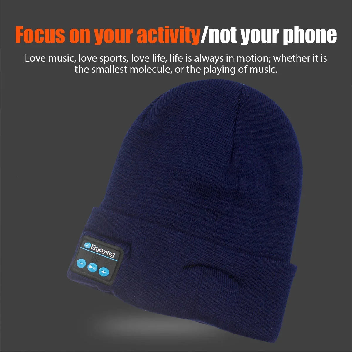🎶 Wireless Bluetooth Music Hat – Winter Knitted Beanie with Headphones