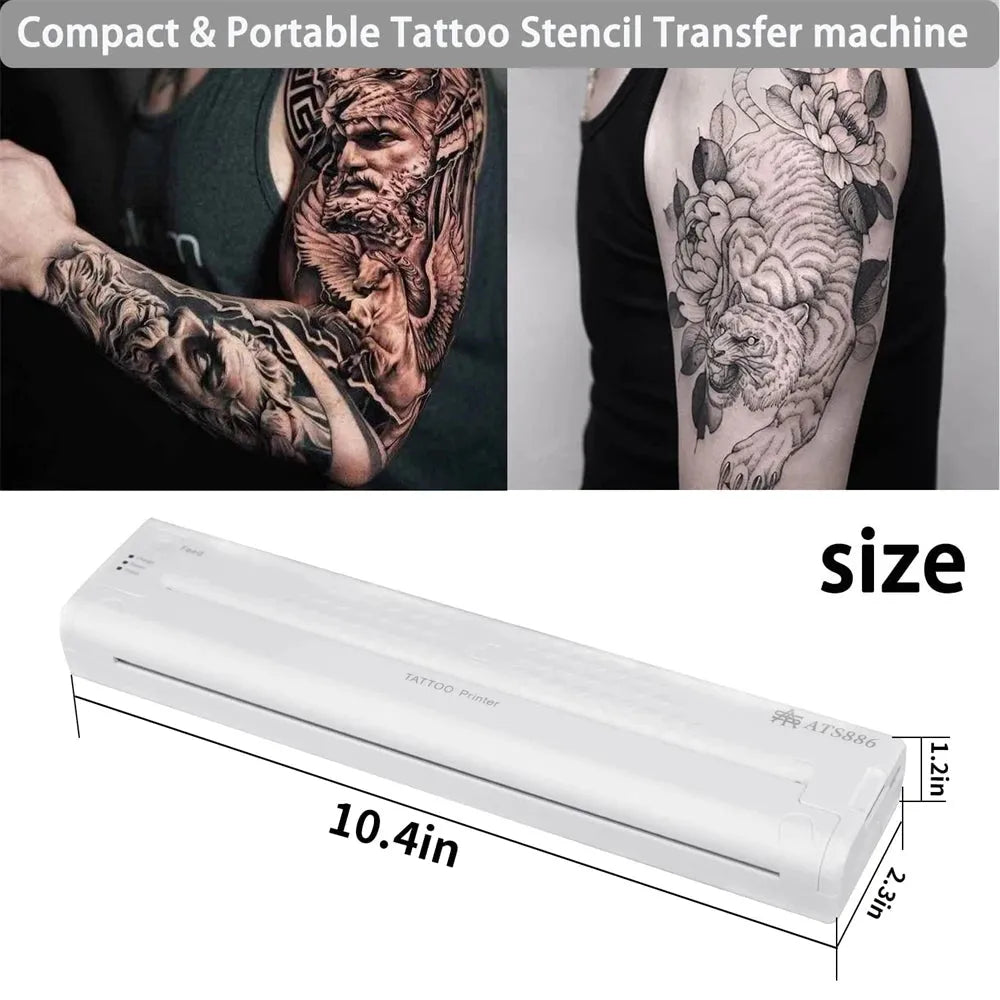 Wireless Tattoo Stencil Printer and Papers