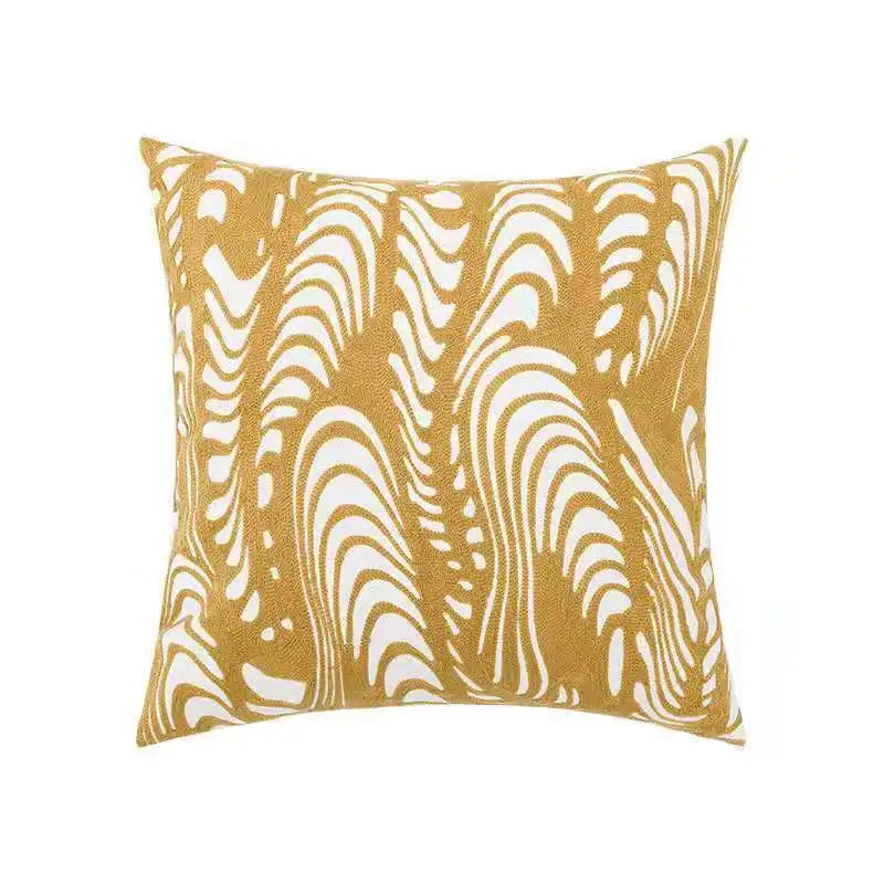 🌼 Cozy Embroidered Throw Pillow Cover – Nordic-Inspired Boho Home Decor Accent