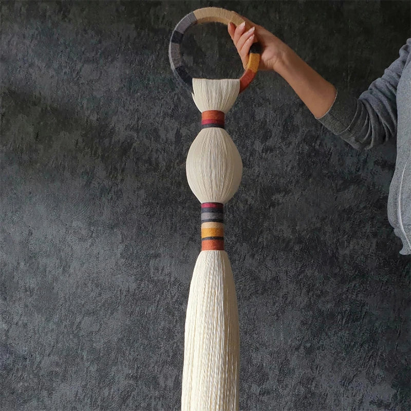 Macrame Ball Wall Hanging – Boho Handwoven Sculpture