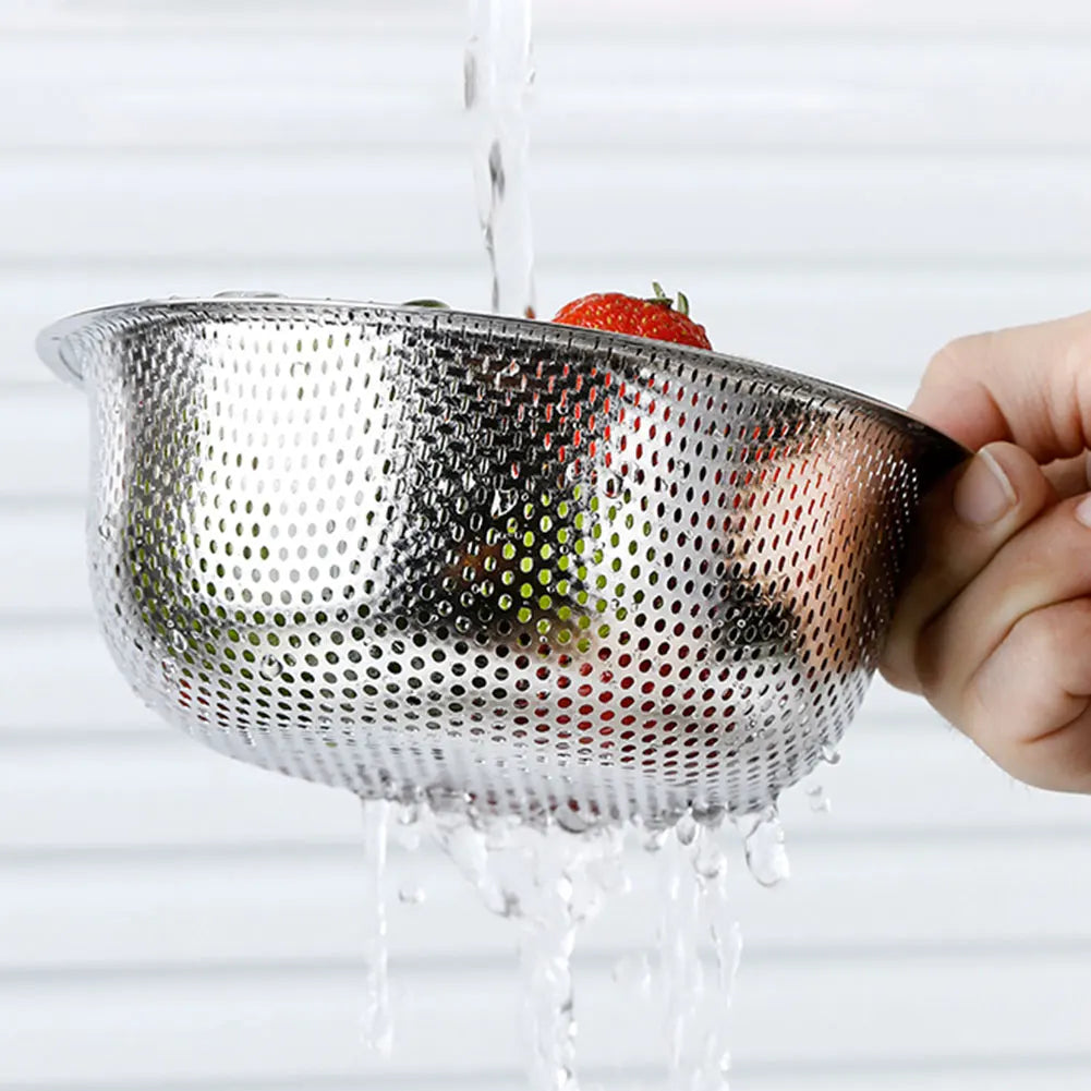 1/2 PCS Stainless Steel Sink Garbage Filter Colander Drain Basket Drain Rack for Filter Kitchen Waste & Wash Vegetables Fruits