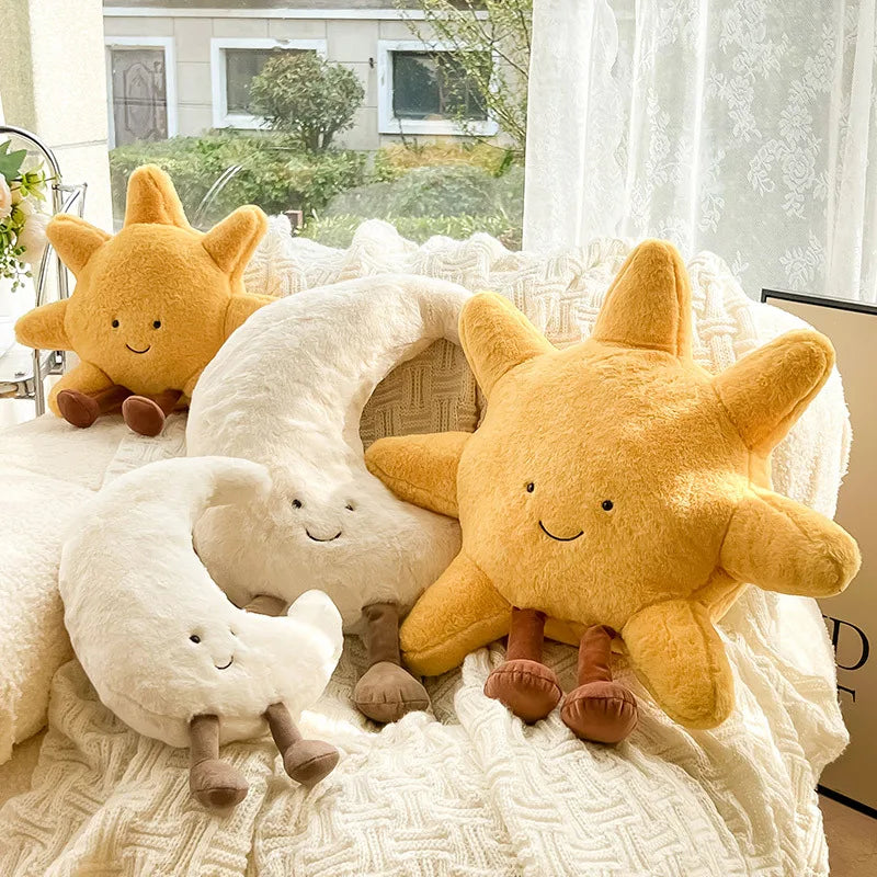 Plush Moon & Sun Throw Pillow