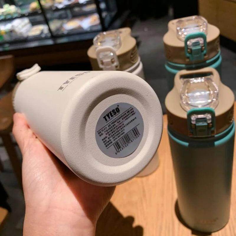 Thermos Bottle with Straw Vacuum Flask