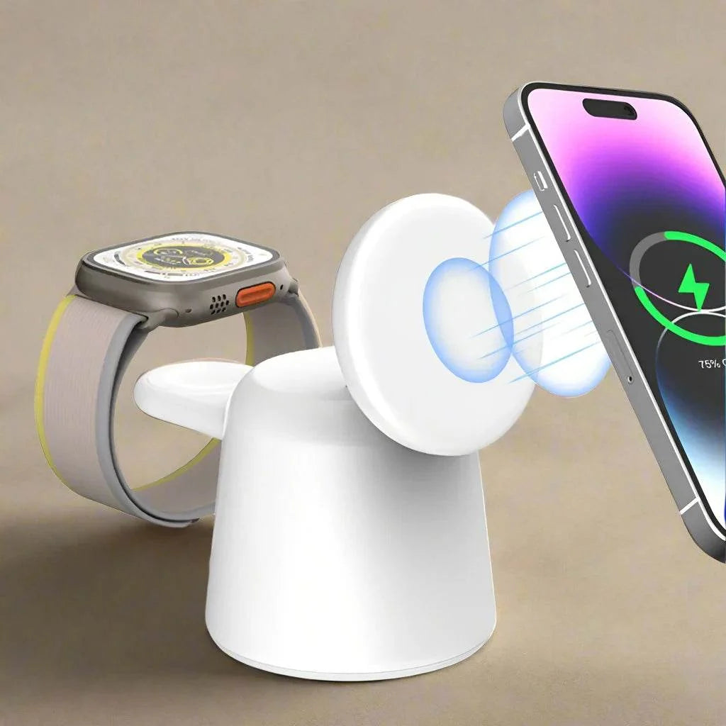 3-in-1 Magnetic Wireless Charger Stand