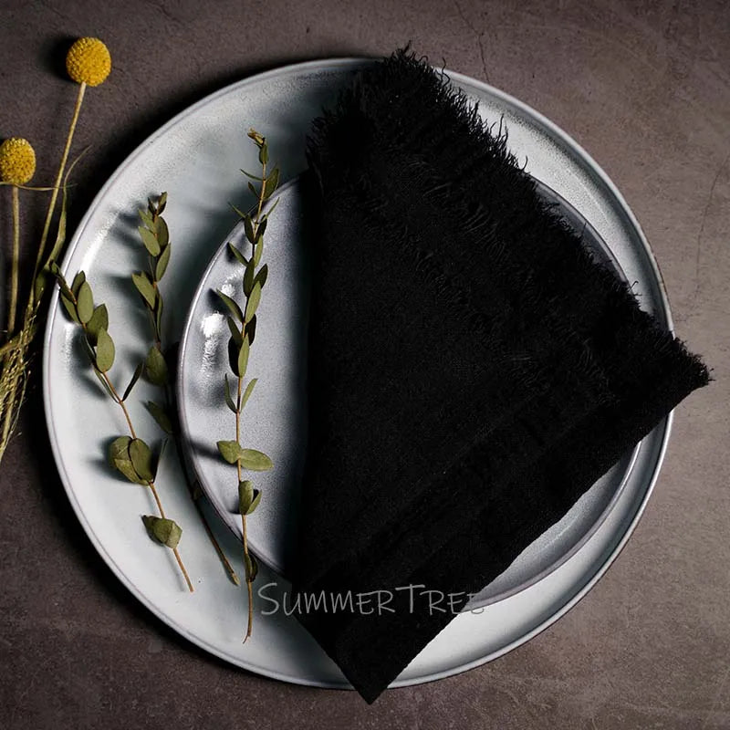 Rustic Cotton Gauze Reusable Napkin – Boho Kitchen & Table Decor - Rust