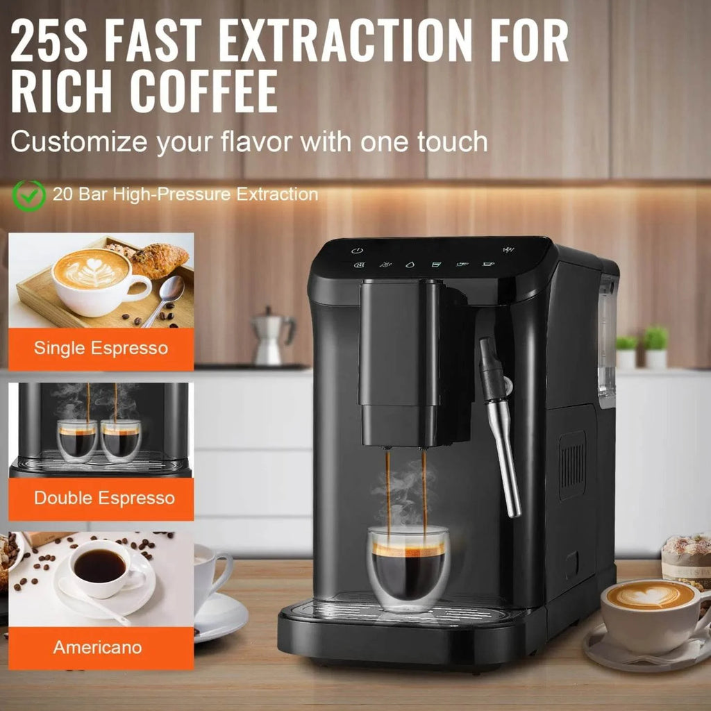 Automatic Espresso Machine with Grinder & Frother