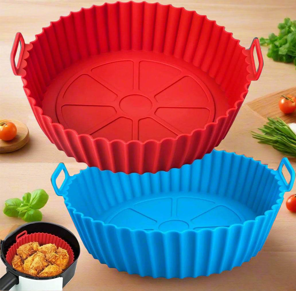 Reusable Silicone Air Fryer Basket – Non-Stick Tray