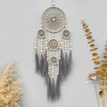 🌾 Bohemian Pampas Grass Dream Catcher – Handwoven Wall Hanging | Boho Home Decor & Housewarming Gift