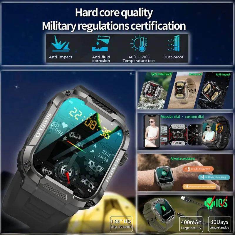 Military Android smartwatch for Men