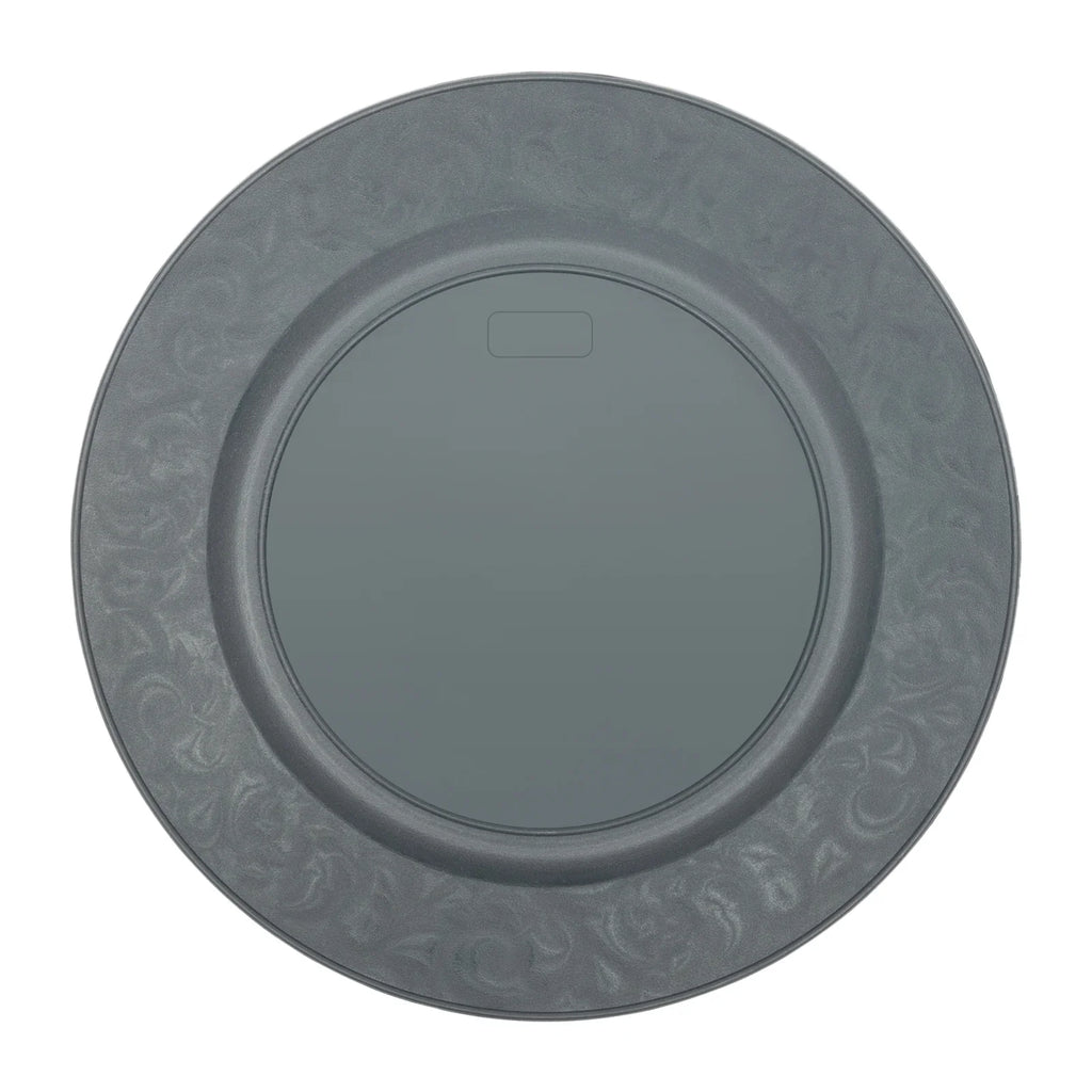Charger Plates 100-Piece Set Round Reusable Serving Plates Gold Black Silver Green for Wedding Banquet Party Decor