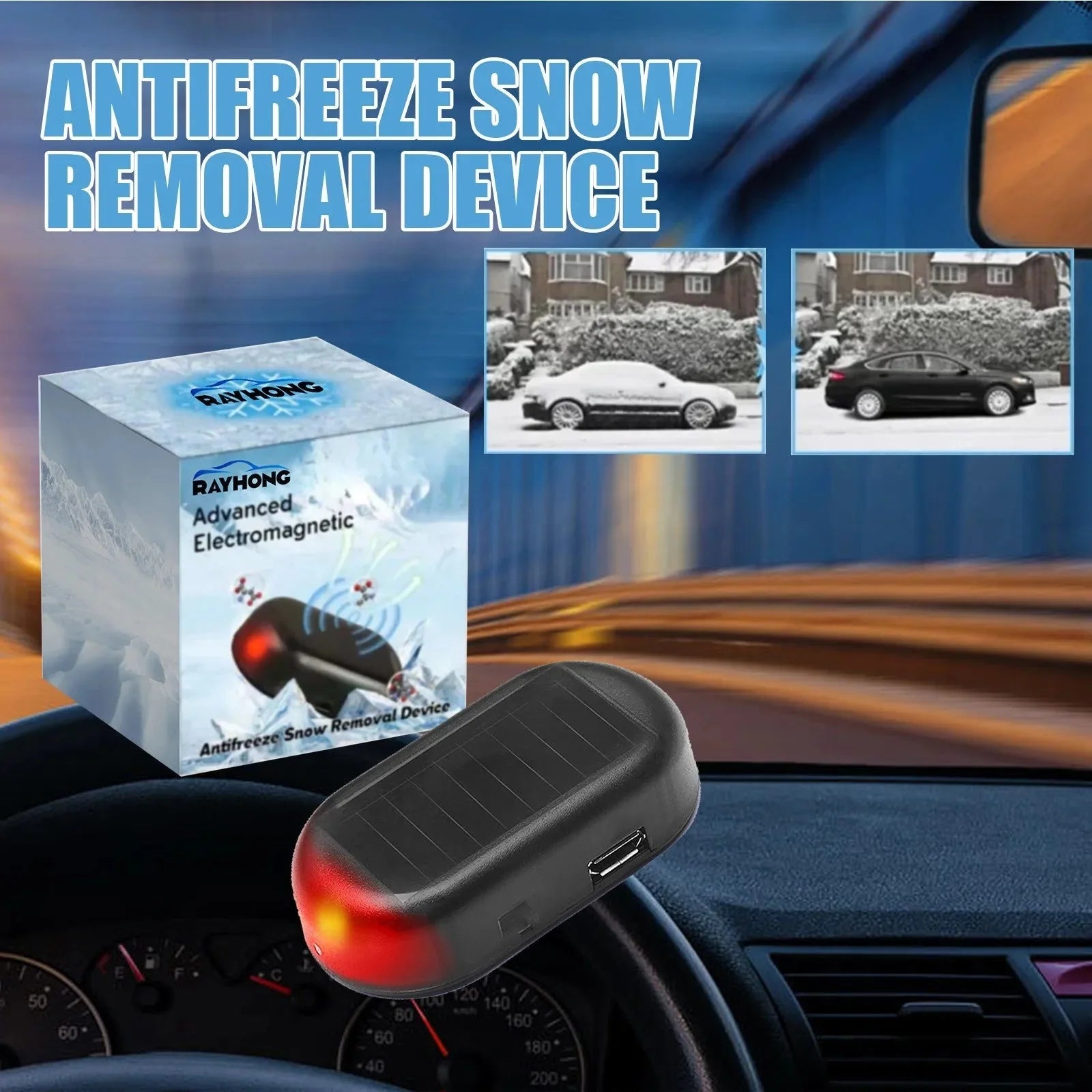 ❄️ Car Window Anti-Ice & Snow Cover – Winter Antifreeze Protection Device