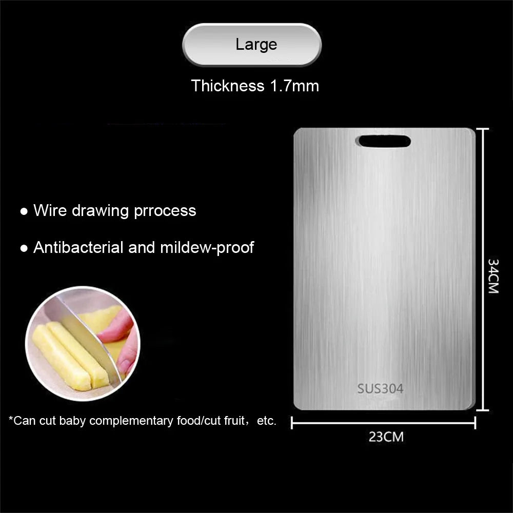 316 Thickened Cutting Board Stainless Steel Cut Vegetables Meat Chopping Board Cooking Tools Anti-mold Cutting Boards Mats