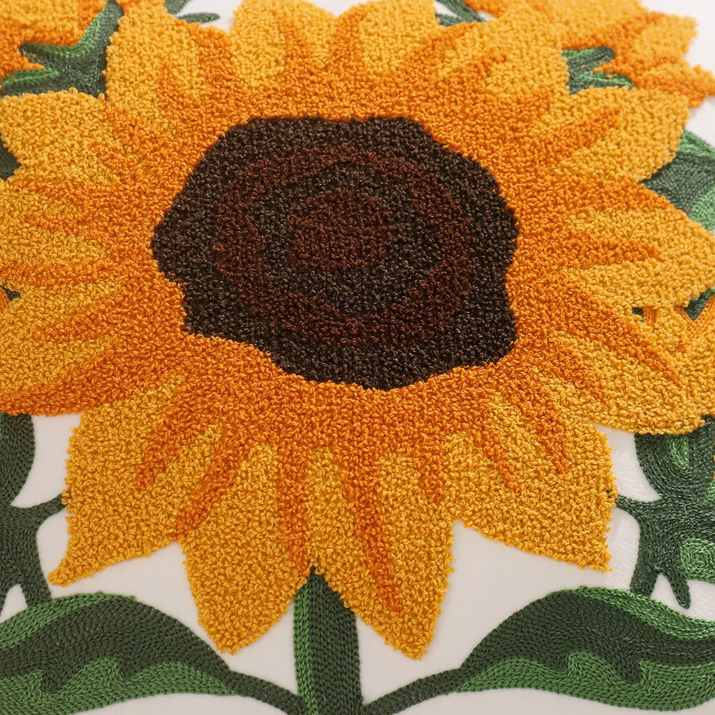 Autumn Embroidered Velvet Throw Cushion Case