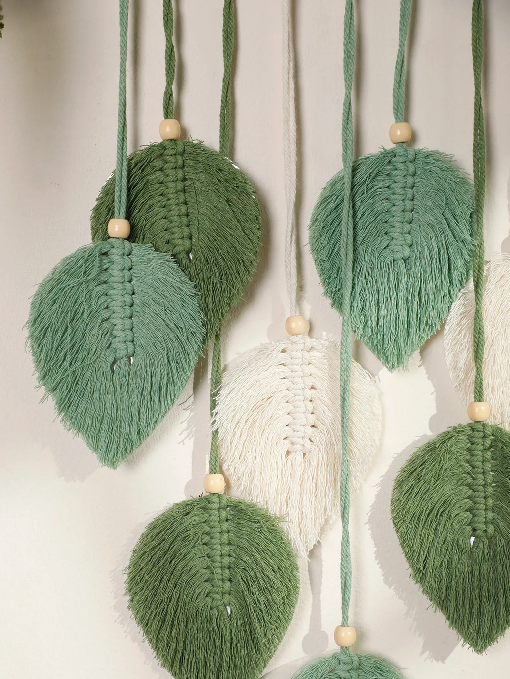 Leaf Macrame Wall Tapestry – Boho Cotton Wall Hanging