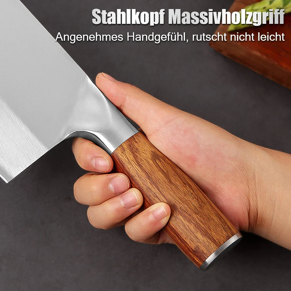 MDHAND Meat Cleaver Knife Forged Stainless Steel Professional Chinese Chef Knife Meat Vegetable Chopping Kitchen Knives