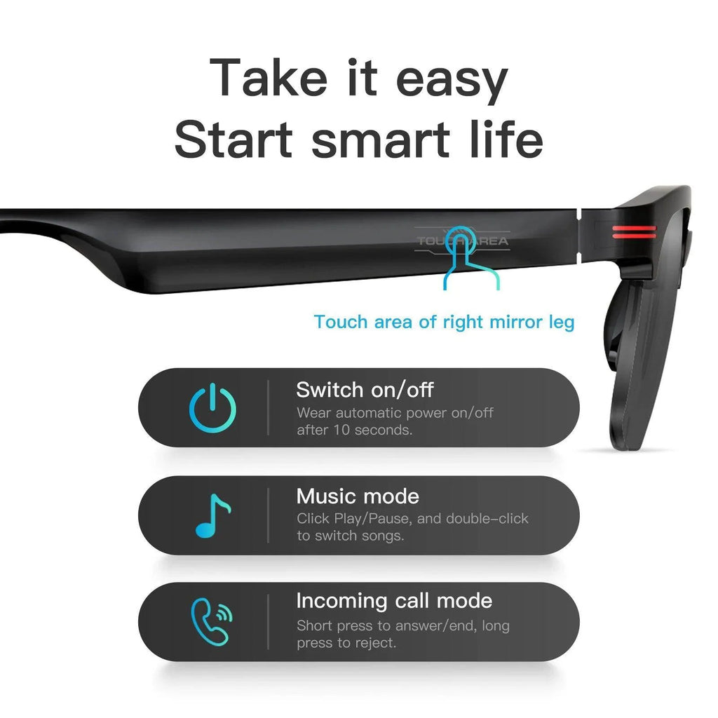 Smart Glasses with Wireless Call and Music