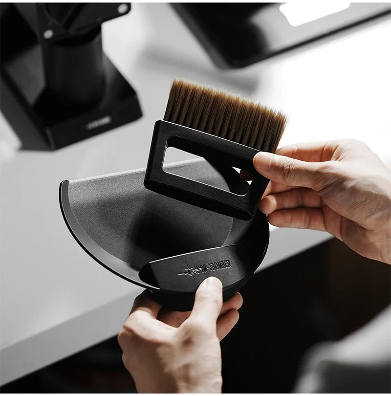 MHW-3BOMBER Coffee Bar Brush Magnetic Storage Dustpan & Brush Set Portable Cleaning Brush with Handle Kitchen Bar Cleaning Tools