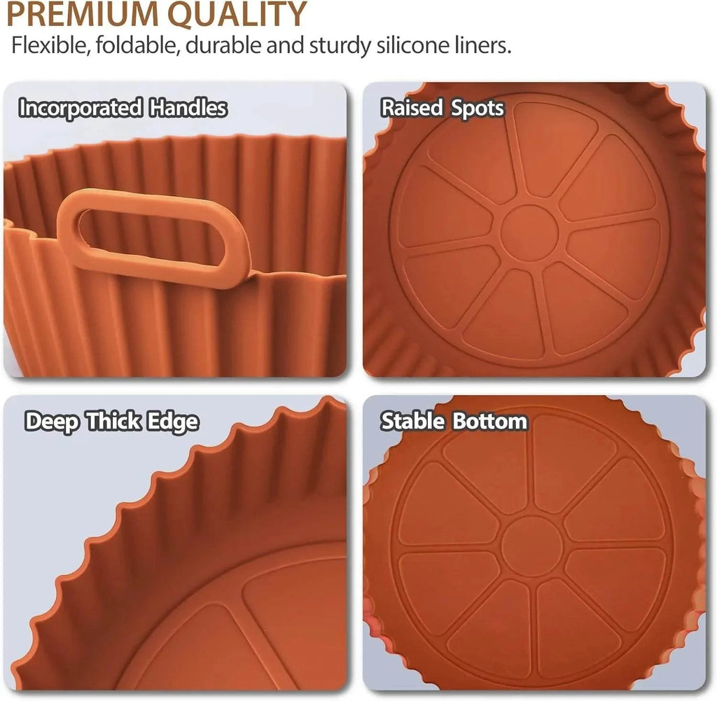 Reusable Silicone Air Fryer Basket – Non-Stick Tray