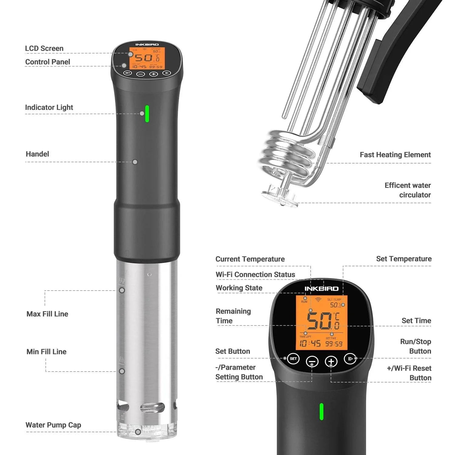 Wi-Fi Sous Vide Precision Cooker