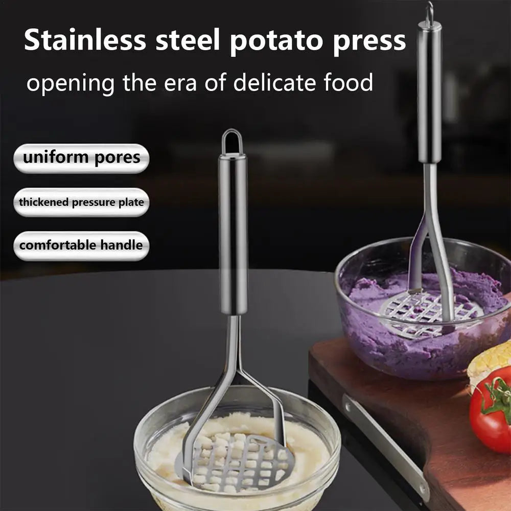 Stainless Steel Potato Mashers Ricers Masher Puree Purple Sweet Potata Pumpkin Grater Makers Tools Crusher Kitchen Acceesories