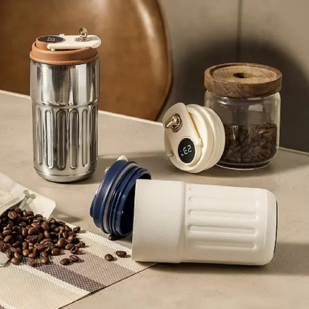 LED Display Smart Thermos Bottle – Hot & Cold Flask