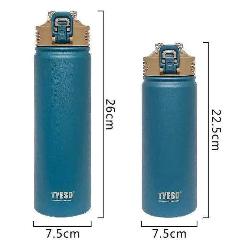 Thermos Bottle with Straw Vacuum Flask
